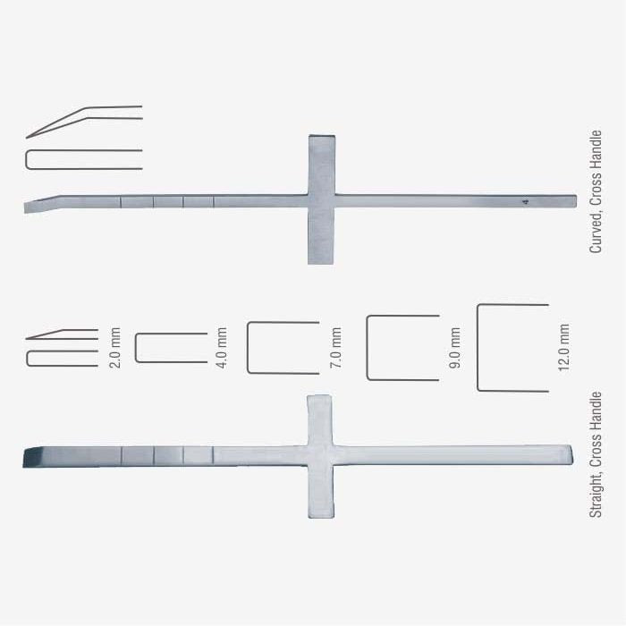 Cottle Bone Chisel - Cross Handle