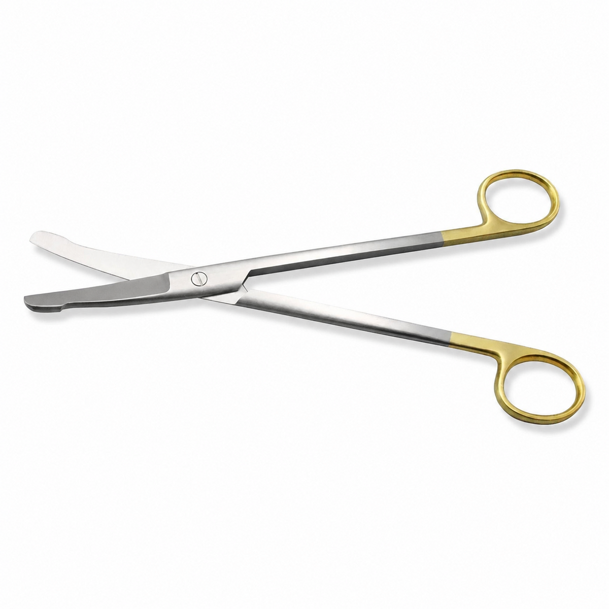 Diamond Tip Scissors - Slight Bevel on Shank | 20 cm Curved