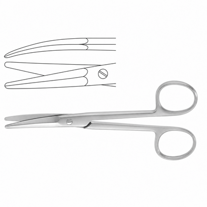 Aufricht Nasal Scissors Curved
