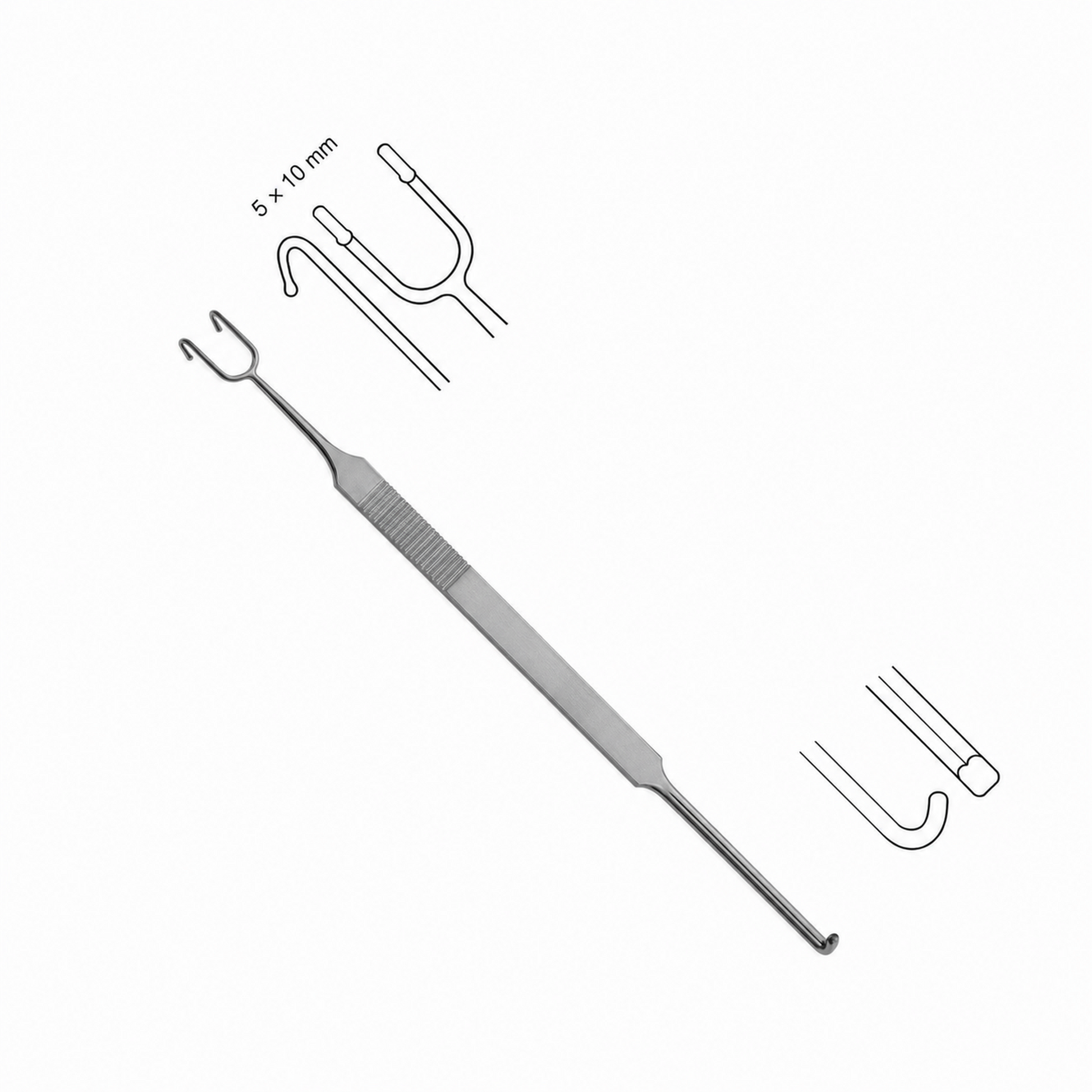 Neivert Double Hook - With Guide Channel